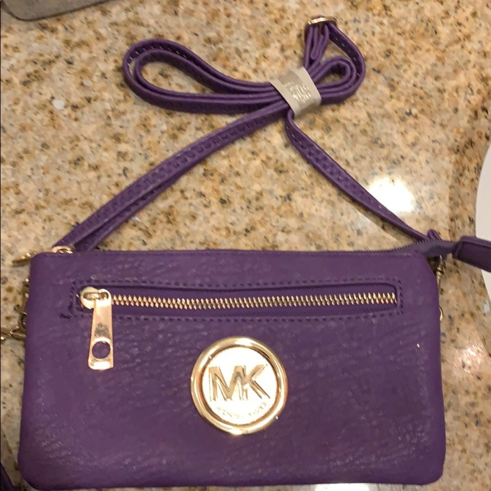 MK purple side bag